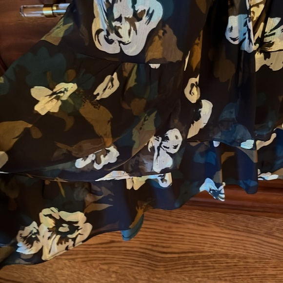 Cabi dress. Navy with brown, teal and cream. XS. Like new worn once. - Picture 5 of 13